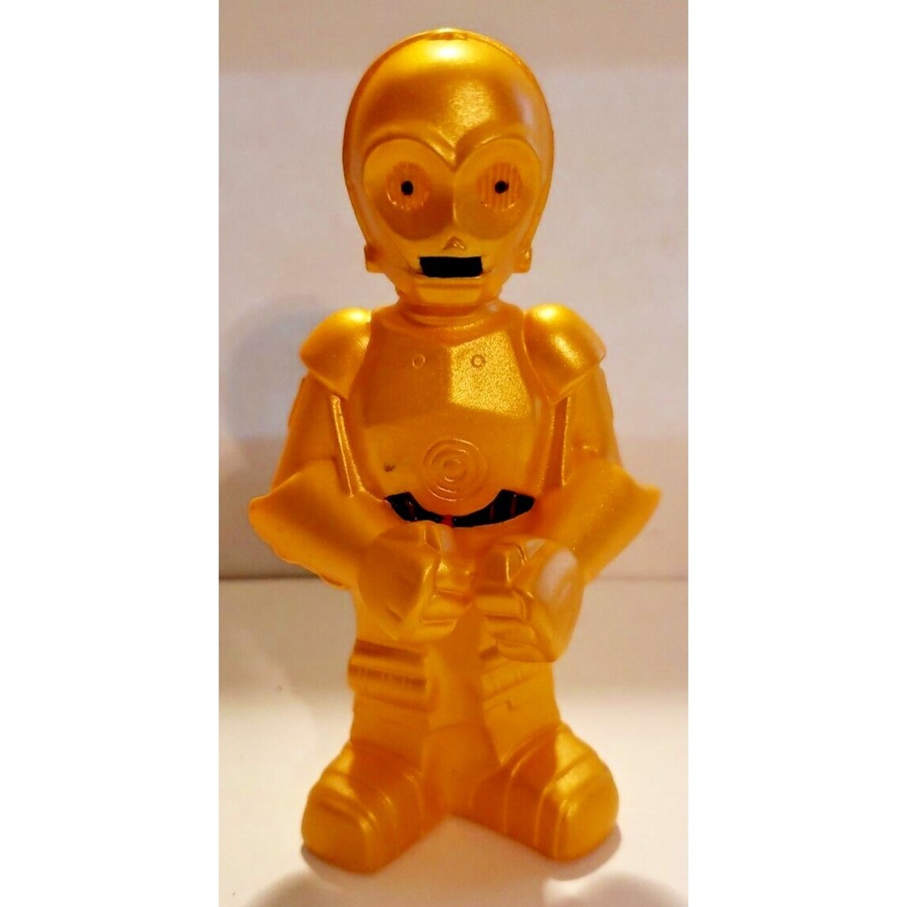 Star Wars Disneyland Galaxy Disney C3PO Golden Action PVC Lucas‎ Film Figure Toy